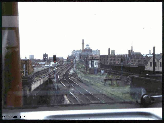 Manchester Victoria West Junction looking west towards Irwell Bridge