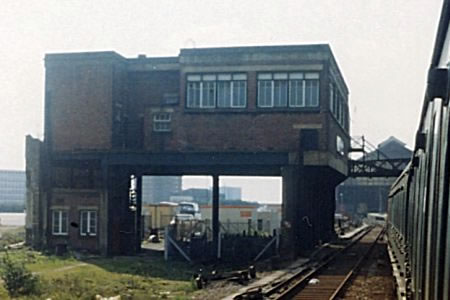 Brighton signal box exterior view taken in 1984.