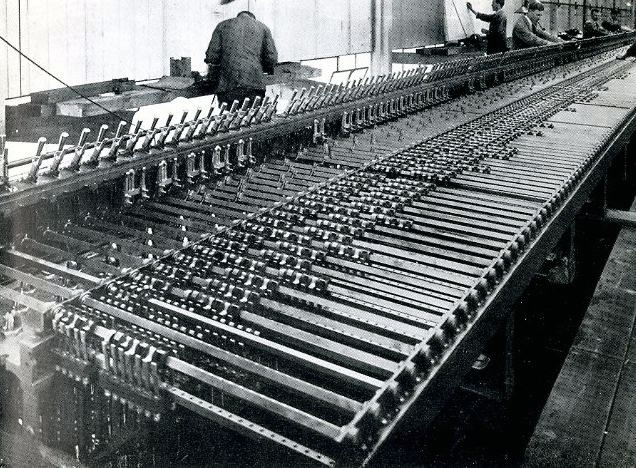 London Bridge's Westinghouse Style 'K' Power Frame being constructed in Westinghouses Chippenham signal works in 1927 picture 1.