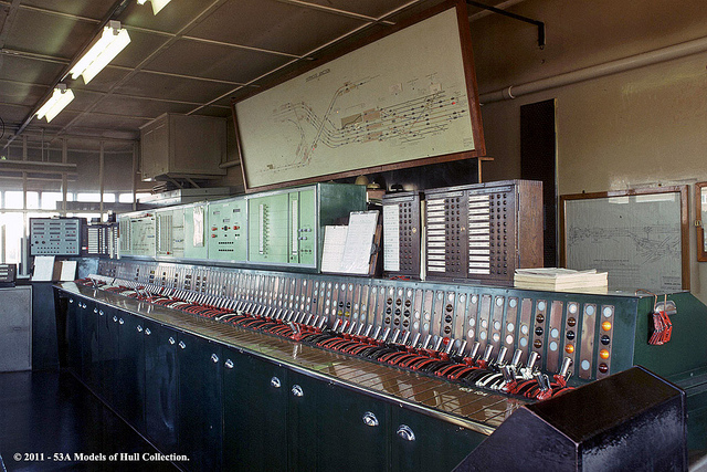 BR(SR) Norwood Junction signal box panel - c.02/1980.