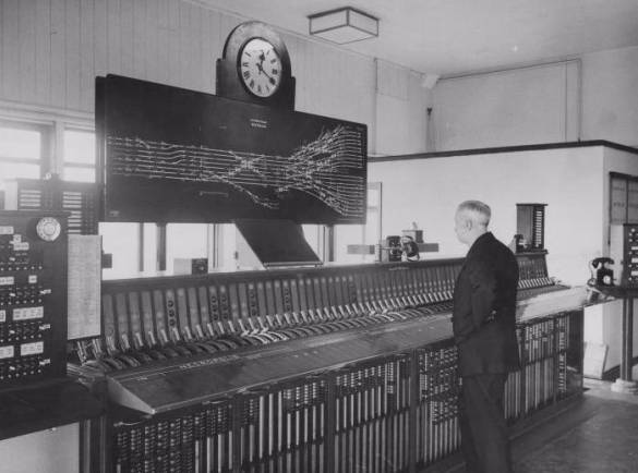 Waterloo 1st signal frame from the Times newspaper collection