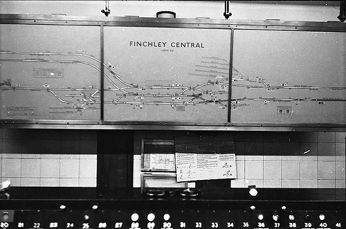 Finchley central signal box diagram