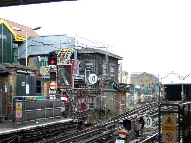 Queens Park  signal box taken in 1990, external view