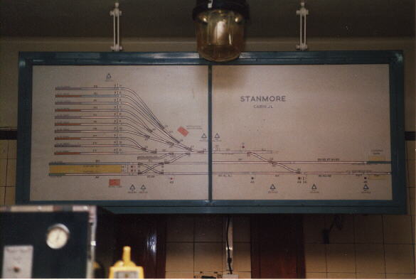 Stanmore signal cabin track diagram