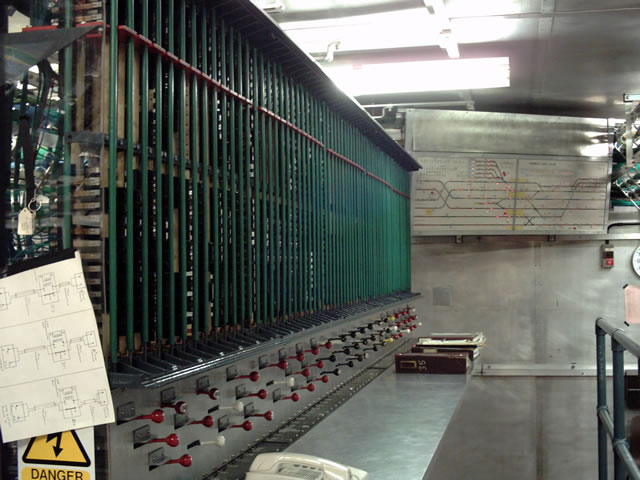 Wembley Park Intergrated Machine Room 60 lever V frame and diagram