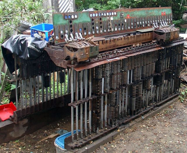 Ely Dock Junction signal box with its Style 'L' Westinghouse Brake & Signal Co. Ltd. power lever frame standing for the first time