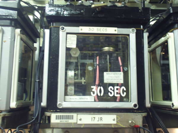 Pasons Green Relay room with its Westinghouse 1950 'glass' style relays, for lever 16 Normal Relay, track circuit relay lever 17 which is a 30 second timer relay  